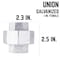 B & K STZ Industries 1 in. FIP each X 1 in. D FIP Galvanized Malleable Iron Union 311UPU-1 - alternate 4
